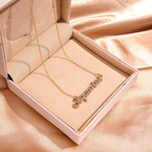Load image into Gallery viewer, Kasajewel Gold Silver Color Butterfly Pendant Necklace Female Shiny Crystal Clavicle Chain Fashion New Design Jewelry Party Gift
