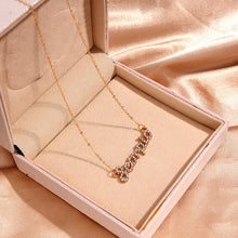 Load image into Gallery viewer, Kasajewel Gold Silver Color Butterfly Pendant Necklace Female Shiny Crystal Clavicle Chain Fashion New Design Jewelry Party Gift
