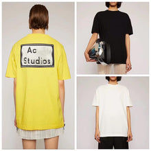 Load image into Gallery viewer, 2020 AC studios summer new fashion women's T-shirt with alphabet tassels on the back of the same T-shirt for men and women
